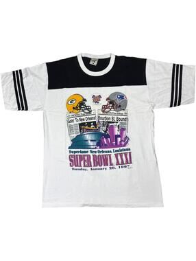 1997 Super Bowl XXXI Packers vs Patriots Tee